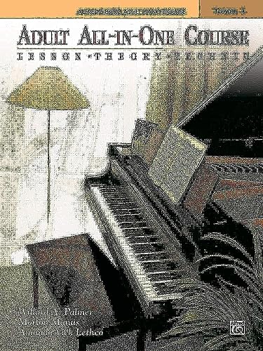 Alfred's Basic Adult All-In-One Course, Bk 1: Lesson * Theory * Technic, Comb Bound Book (Alfred's Basic Adult Piano Course)